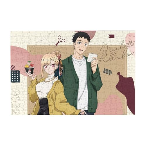 Anime Character Jigsaw, Kitagawa Marin/Kuroe Shizuku/Inui Sajuna Figur Poster, 200/300/500 Stück DIY Pädagogische Puzzles (Holz) von Tongyundacheng