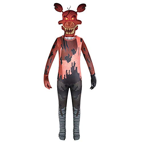 Tongyundacheng FNAF Nightmare Foxy Cosplay Bodys Five Nights Fazbear Cosplay Gruseliger Horror Monster Halloween Jumpsuit, Nightmare Foxy, XXL Tongyundacheng FNAF Nightmare Foxy Cosplay Bodys Five Nights Fazbear Cosplay Gruseliger Horror Monster Halloween Jumpsuit, Nightmare Foxy, XXL von Tongyundacheng