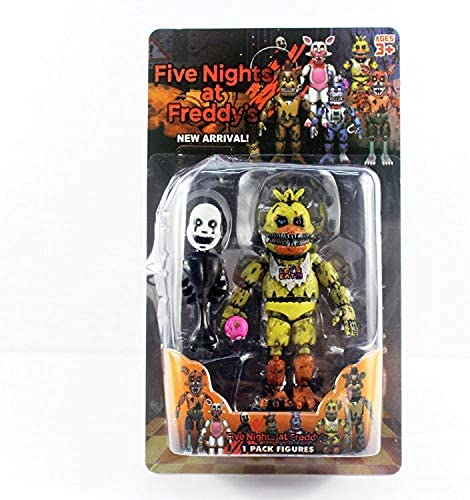 Fünf Nächte Spielfiguren Schwester Location Foxy Bonnie Horror-Puppe Aufhellung bewegliche Gelenke Action Figuren Fünf Nächte Fans Geschenke von Tongyundacheng