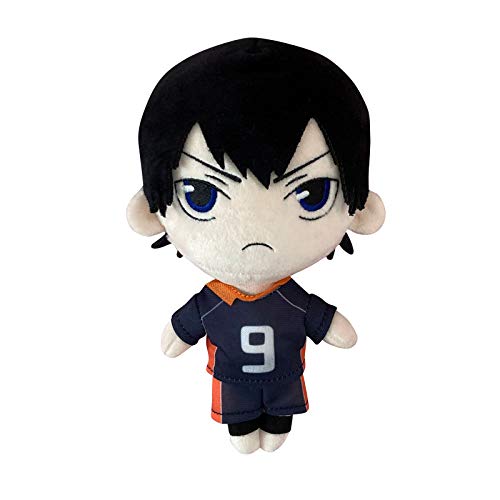 Haikyuu Anime-Plüschpuppe, 20 cm, Oikawa Tooru Kenma Kozume Shoyo Hinata Kuroo Tetsurou Cartoon, niedlich, weich, gefüllte Figur, Zuhause, Sofa, Raumdekoration, Tobio Kageyama, 20 cm von Tongyundacheng