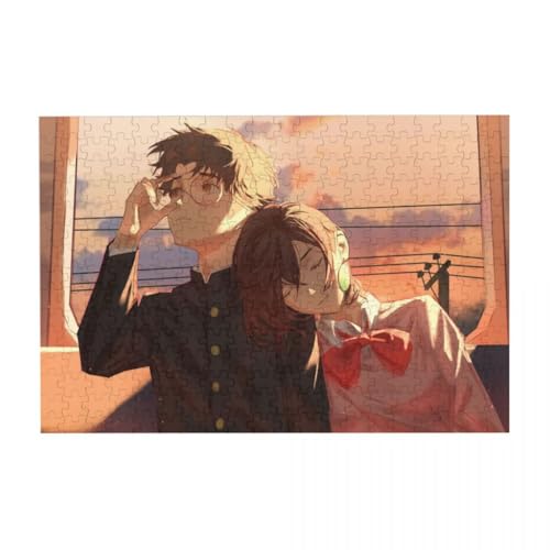 Japanisches Anime-Puzzle – Ayase Momo/Okarun/Turbo Oma zum Sammeln, rechteckiges Puzzle, Holzposter zum Selbermachen, Anime-Poster (200/300/500 Teile) von Tongyundacheng