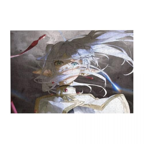 Japanisches Anime-Puzzle – Frieren/Himmel/Farn Sammlerstück, rechteckiges Puzzle – Holz DIY Anime Poster (200/300/500 Teile) von Tongyundacheng