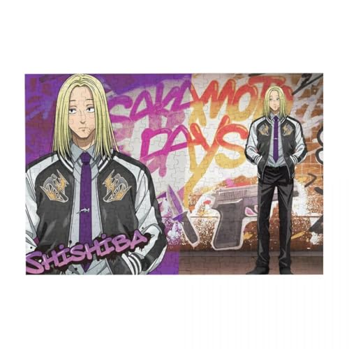 Japanisches Anime-Puzzle – Sakamoto Taro/Asakura Shin/Shaotang Ru rechteckiges Puzzle – Holz DIY Anime Poster (200/300/500 Teile) von Tongyundacheng