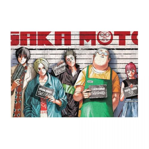 Japanisches Anime-Puzzle – Sakamoto Taro/Asakura Shin/Shaotang Ru rechteckiges Puzzle – Holz DIY Anime Poster (200/300/500 Teile) von Tongyundacheng