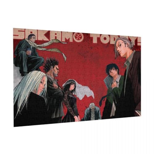 Japanisches Anime-Puzzle – Sakamoto Taro/Asakura Shin/Shaotang Ru rechteckiges Puzzle – Holz DIY Anime Poster (200/300/500 Teile) von Tongyundacheng