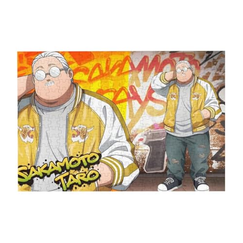 Japanisches Anime-Puzzle – Sakamoto Taro/Asakura Shin/Shaotang Ru rechteckiges Puzzle – Holz DIY Anime Poster (200/300/500 Teile) von Tongyundacheng