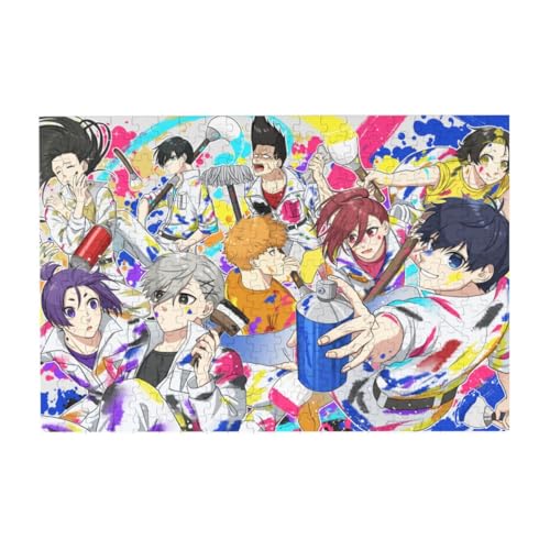 Japanisches Anime-Puzzle – Seishiro Nagi/Bachira Meguru/Reo Mikage rechteckiges Puzzle – Holz DIY Anime Poster (200/300/500 Teile) von Tongyundacheng