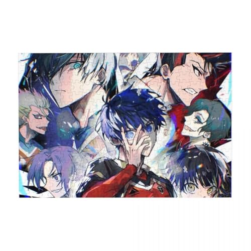 Japanisches Anime-Puzzle – Seishiro Nagi/Bachira Meguru/Reo Mikage rechteckiges Puzzle – Holz DIY Anime Poster (200/300/500 Teile) von Tongyundacheng