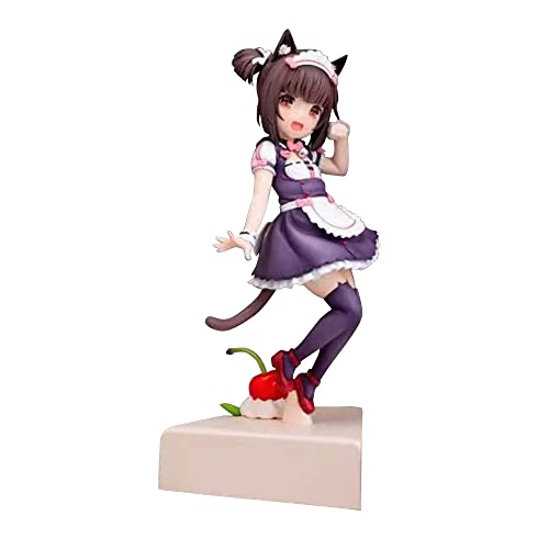 Nekopara Chocola Vanilla Action-Figur, niedlich, hübsch, Anime-Mädchen, PVC-Statue, Modellfiguren, Desktop-Ornamente, Sammlung, Geschenke, 20 cm von Tongyundacheng