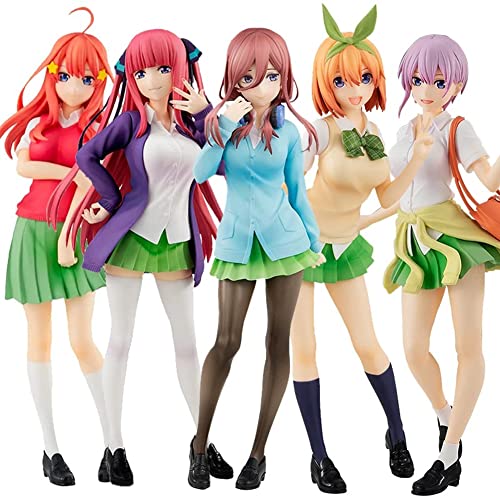 The Quintessential Quintuplets Figur Nakano Miku Ichika Nin Yotsuba Itsuki Cartoon PVC Statue Kollektion Modell Dekorationen von Tongyundacheng