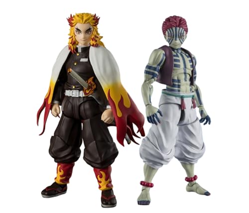 Tongyundacheng 2 Stück Kimetsu No Yaiba Actionfigur Rengoku Kyoujurou/Akaza Figur mit Zubehör Anime Bewegliche Modelle PVC Statue Ornamente Tongyundacheng 2 Stück Kimetsu No Yaiba Actionfigur Rengoku Kyoujurou/Akaza Figur mit Zubehör Anime Bewegliche Modelle PVC Statue Ornamente von Tongyundacheng