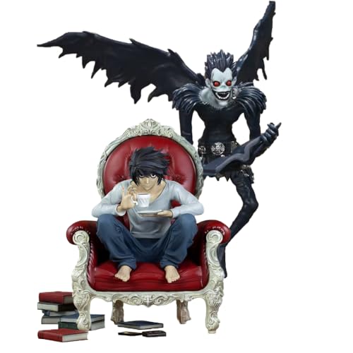 Tongyundacheng 2 stücke Anime Death Note Figuren Ryuk und L Action Figur Modell PVC Charaktere Ornamente Statue Desktop Dekorationen von Tongyundacheng