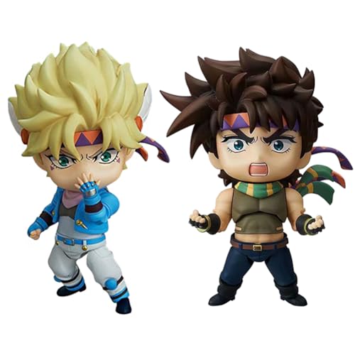 Tongyundacheng 2pcs Anime Figuren Joseph Joestar und Caesar Anthonio Zeppeli Action Figur PVC Cartoon Charaktere Modell Desktop Dekoration Sammlerstücke 10cm von Tongyundacheng