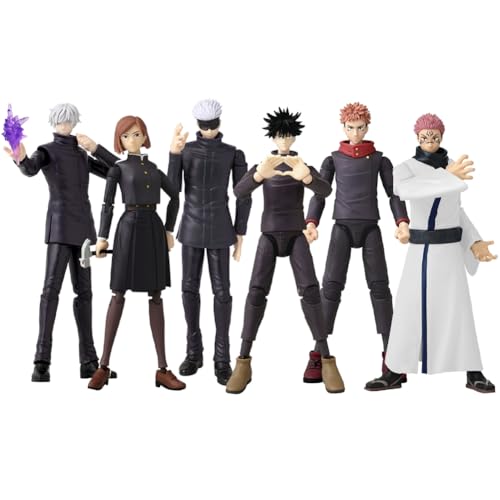Tongyundacheng 6PCS Anime JJK Actionfigur JJK Figur Modell mit Exchangeable Accessories Anime Bewegliche Figuren Statue Sammlerstück Desktop Ornament, 17cm Tongyundacheng 6PCS Anime JJK Actionfigur JJK Figur Modell mit Exchangeable Accessories Anime Bewegliche Figuren Statue Sammlerstück Desktop Ornament, 17cm von Tongyundacheng
