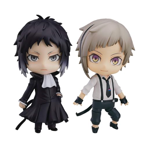 Tongyundacheng Anime-Bungo-Hunde-Figuren, Nakajima Atsushi und Akutagawa Ryunosuke PVC-Action-Figur, Cartoon-Charaktere, Sammlerstück, Modell, Desktop-Dekorationen, 2 Stück von Tongyundacheng