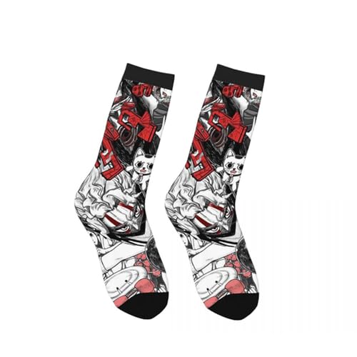 Tongyundacheng Anime-Cosplay-Socken, Unisex, Ayase-Momo/Okarun-Socken, niedliche Cartoon-Socken, Turbo, Oma, Merch, Anime-Druck Tongyundacheng Anime-Cosplay-Socken, Unisex, Ayase-Momo/Okarun-Socken, niedliche Cartoon-Socken, Turbo, Oma, Merch, Anime-Druck von Tongyundacheng