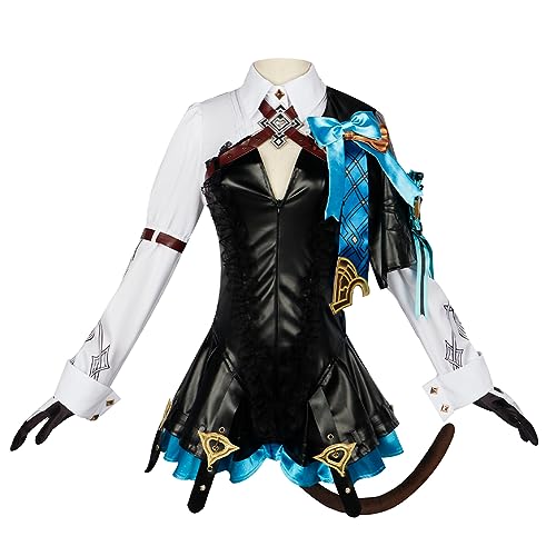 Tongyundacheng Anime Furina/Arlecchino/Klee/Lynette Cosplay Kostüm Spielcharaktere Rollenspiel Uniform Komplettset Halloween Party Kostüm Anzug von Tongyundacheng