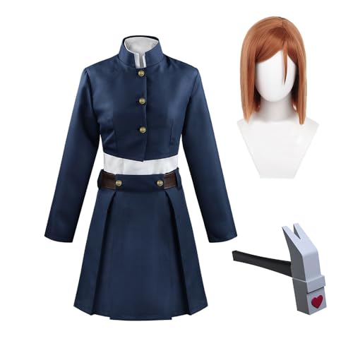 Tongyundacheng Anime Kugisaki Nobara Cosplay Kostüm Schuluniform Outfit Full Set für Mädchen Frauen Halloween Party Anzug von Tongyundacheng