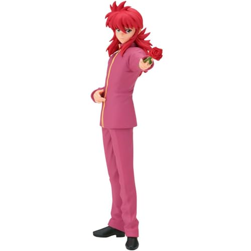 Tongyundacheng Anime Kurama Figur Modell, 17 cm Shuichi Minamino Actionfigur, Manga Charakter Stehende Statue, PVC Desktop Dekorationen Handgemachte Geschenke für Anime Fans (Rosa) von Tongyundacheng