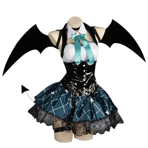Anime Miku Cosplay Kostüm Little Devil Rollenspiel Kostüm Full Set kurzer Rock Anzug mit Flügeln Zubehör für Halloween Frauen Anime Miku Cosplay Kostüm Little Devil Rollenspiel Kostüm Full Set kurzer Rock Anzug mit Flügeln Zubehör für Halloween Frauen von Tongyundacheng