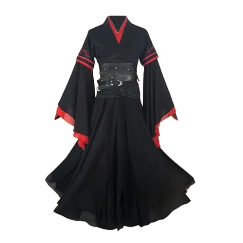 Tongyundacheng Anime Mo Dao Zu Shi Cosplay Kostüm Wei Wuxian Cosplay Chinese Ancient Hanfu Outfits Full Set für Halloween Karneval Party Dress up Kostüm von Tongyundacheng