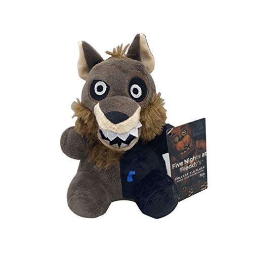 Tongyundacheng FNAF Plüschpuppe Bonnie Foxy Chica Goldener Bär, niedliche Stoffpuppen, Sammlerstücke, Geschenke für FNAF-Fans, grauer Wolf, 18 cm Tongyundacheng FNAF Plüschpuppe Bonnie Foxy Chica Goldener Bär, niedliche Stoffpuppen, Sammlerstücke, Geschenke für FNAF-Fans, grauer Wolf, 18 cm von Tongyundacheng