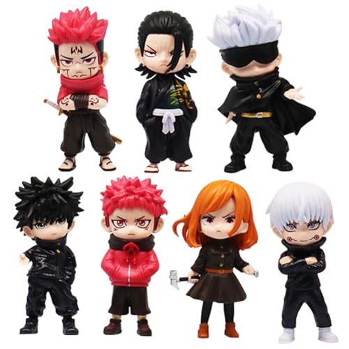 Tongyundacheng JJK Figuren-Set Gojo Satoru Geto Suguru Itadori Sukuna Actionfiguren Mini PVC Modell Niedlich JJK Anime Figur Zuhause Auto Dekoration Ornamente 10,5 cm Tongyundacheng JJK Figuren-Set Gojo Satoru Geto Suguru Itadori Sukuna Actionfiguren Mini PVC Modell Niedlich JJK Anime Figur Zuhause Auto Dekoration Ornamente 10,5 cm von Tongyundacheng