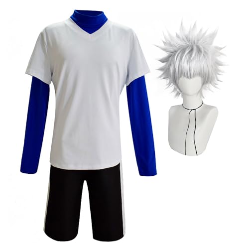 Tongyundacheng Killua Zoldyck Cosplay T-shirt Gon Freecss Kostüm Set Anime Charakter Cosplay Uniform Halloween Rollenspiel Kostüme für Herren Damen Tongyundacheng Killua Zoldyck Cosplay T-shirt Gon Freecss Kostüm Set Anime Charakter Cosplay Uniform Halloween Rollenspiel Kostüme für Herren Damen von Tongyundacheng