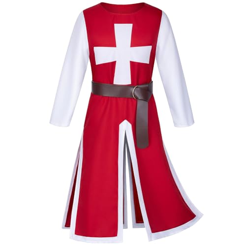 Tongyundacheng Mittelalterliches Cosplay-Kostüm, Renaissancekrieger, Kreuzritter-Kostüm, Erwachsenenkostüm, Mittelalter-Korsett, Robe, Halloween, Vintage-Outfits für Herren Tongyundacheng Mittelalterliches Cosplay-Kostüm, Renaissancekrieger, Kreuzritter-Kostüm, Erwachsenenkostüm, Mittelalter-Korsett, Robe, Halloween, Vintage-Outfits für Herren von Tongyundacheng