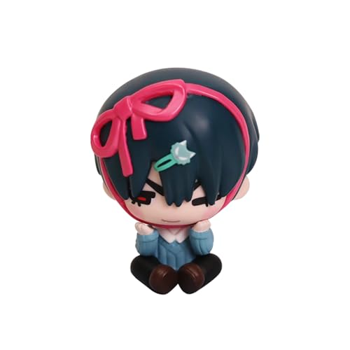 Tongyundacheng Niedliche Anime sitzende Figuren Mizi/Till/Ivan/Hyuna Minifigur Manga Charakter Actionfigur PVC Sammlerstück Modell Statue Desktop Auto Dekorationen, 6 cm von Tongyundacheng