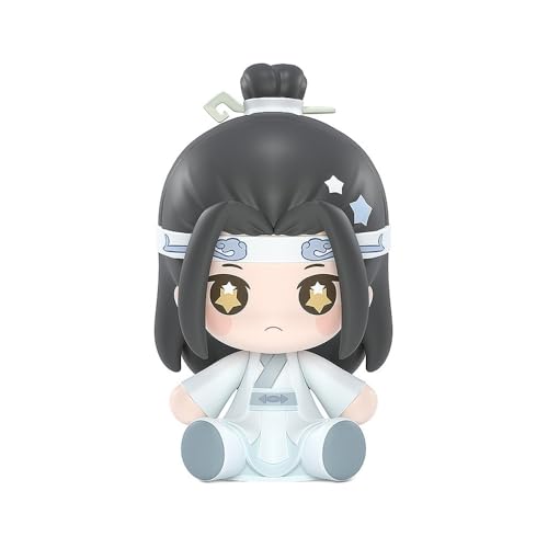 Tongyundacheng Niedliche Mini-Anime-Figuren, Wei Wu Xian/Lan Wang Ji, sitzende Figur, 6,5 cm, Manga-Charakter, Statue, Cartoon, PVC-Modell, Dekoration, Ornament für Auto, Desktop von Tongyundacheng
