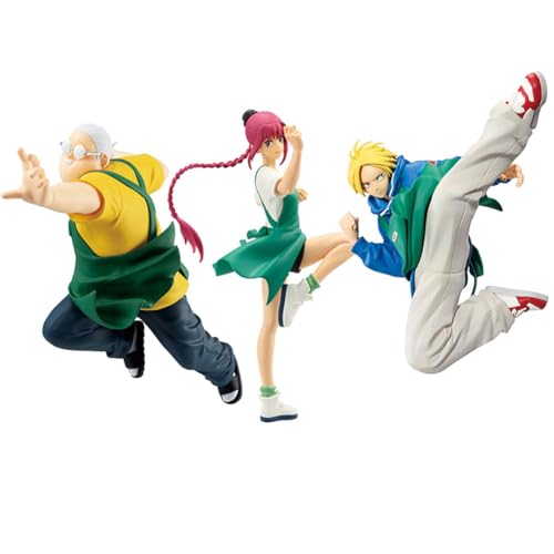 Tongyundacheng Sakamoto Taro/Asakura Shin/Shaotang Ru Figur Anime Kampfposition Actionfigur PVC Modell Statue Desktop Ornament Sammlerstück Geschenke von Tongyundacheng