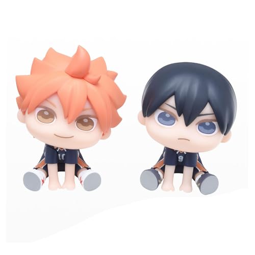 Tongyundacheng Shoyo Hinata Figur Modell Tobio Kageyama Statue Cartoon Charakter Actionfigur 6 cm PVC Sammelfiguren Desktop Auto Dekoration (2 Stück) von Tongyundacheng