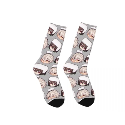 Tongyundacheng Socken mit Anime-Druck, Unisex, Ranpo Edogawa/Nakahara Chuuya, niedliche Cartoon-Socken, BSD Merch, Anime, Cosplay-Socken Tongyundacheng Socken mit Anime-Druck, Unisex, Ranpo Edogawa/Nakahara Chuuya, niedliche Cartoon-Socken, BSD Merch, Anime, Cosplay-Socken von Tongyundacheng