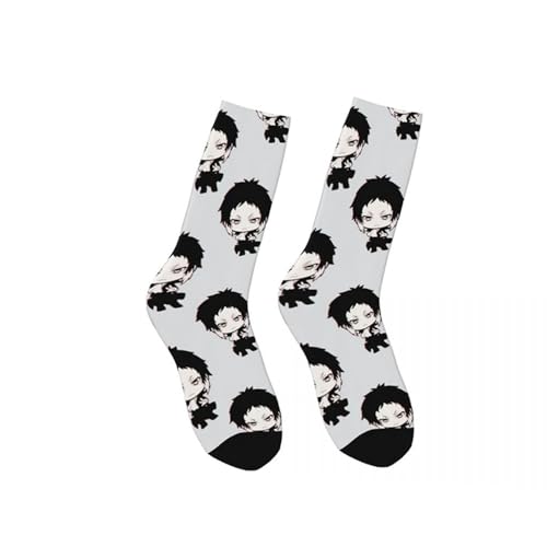 Tongyundacheng Socken mit Anime-Druck, Unisex, Ranpo Edogawa/Nakahara Chuuya, niedliche Cartoon-Socken, BSD Merch, Anime, Cosplay-Socken Tongyundacheng Socken mit Anime-Druck, Unisex, Ranpo Edogawa/Nakahara Chuuya, niedliche Cartoon-Socken, BSD Merch, Anime, Cosplay-Socken von Tongyundacheng