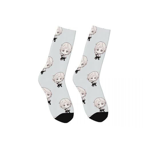 Tongyundacheng Socken mit Anime-Druck, Unisex, Ranpo Edogawa/Nakahara Chuuya, niedliche Cartoon-Socken, BSD Merch, Anime, Cosplay-Socken Tongyundacheng Socken mit Anime-Druck, Unisex, Ranpo Edogawa/Nakahara Chuuya, niedliche Cartoon-Socken, BSD Merch, Anime, Cosplay-Socken von Tongyundacheng