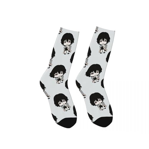 Tongyundacheng Socken mit Anime-Druck, Unisex, Ranpo Edogawa/Nakahara Chuuya, niedliche Cartoon-Socken, BSD Merch, Anime, Cosplay-Socken Tongyundacheng Socken mit Anime-Druck, Unisex, Ranpo Edogawa/Nakahara Chuuya, niedliche Cartoon-Socken, BSD Merch, Anime, Cosplay-Socken von Tongyundacheng