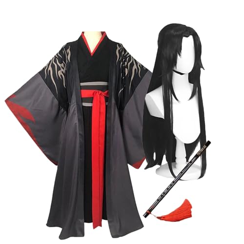Tongyundacheng Wei Wuxian Cosplay Kostüm Mo Dao Zu Shi Cosplay Chinesische Alte Hanfu Outfits mit Bambusflöte für Halloween Party Kostüm Set Tongyundacheng Wei Wuxian Cosplay Kostüm Mo Dao Zu Shi Cosplay Chinesische Alte Hanfu Outfits mit Bambusflöte für Halloween Party Kostüm Set von Tongyundacheng