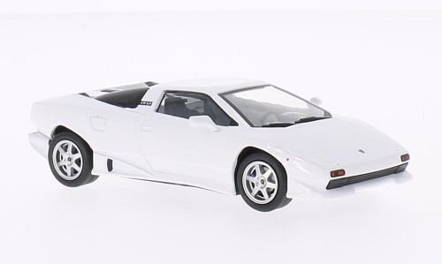 Lamborghini P140 , weiss, 1988, Modellauto, Fertigmodell, WhiteBox 1:43 von Lamborghini