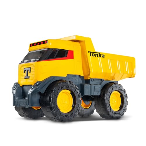 Basic Fun Tonka Steel Classics Next Gen – Mighty Kipper – Robustes Baufahrzeug-Spielzeug für Kinder von Tonka