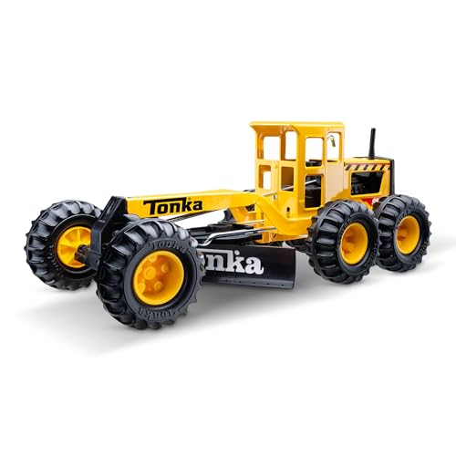 Steel Classic Straßenplanierer, Tonka, Konstruktionsspielzeug für Kinder, Spielzeug-Baufahrzeuge für kreatives Spiel, gelb-schwarz, Geschenk für Jungen und Mädchen, für Kinder ab 3 Jahren Steel Classic Straßenplanierer, Tonka, Konstruktionsspielzeug für Kinder, Spielzeug-Baufahrzeuge für kreatives Spiel, gelb-schwarz, Geschenk für Jungen und Mädchen, für Kinder ab 3 Jahren von Tonka