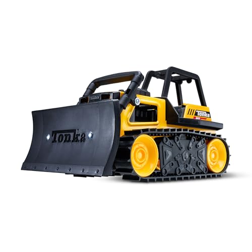 Tonka 6027 Steel Classic Bulldozer, Bulldozer Truck Toy for Children, Kids Construction Toys for Boys and Girls, Vehicle Toys for Creative Play, Toy Trucks for Children Aged 3+ von Tonka