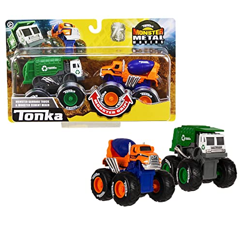Monster Metal Movers Kombi-Pack – City-Service, Tonka, Kinder Spielzeugfahrzeuge, Fahrzeug-Spielset, Entwicklung motorischer Fertigkeiten, Geschenk für Jungen und Mädchen ab 3 Jahren von Basic Fun