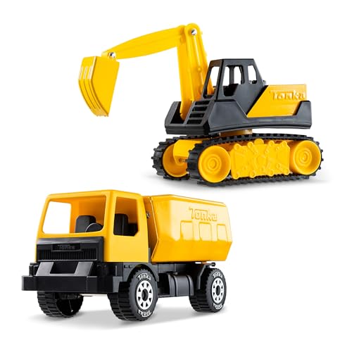 Tonka - Steel Classics Giga Series - Muldenkipper & Bagger, 2er-Pack von Tonka