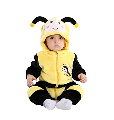 TONWHAR Halloween-Kostüm für Kinder und Kleinkinder, einteiliger Strampler, Biene, 3-4T/Höhe: 39-41 Zoll von Tonwhar