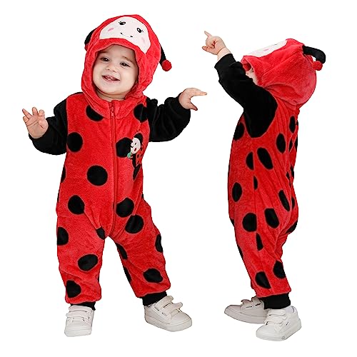 TONWHAR Strampler für Jungen und Mädchen, Tiermotiv, für Halloween, Party, Marienkäfer, 3-4T von Tonwhar