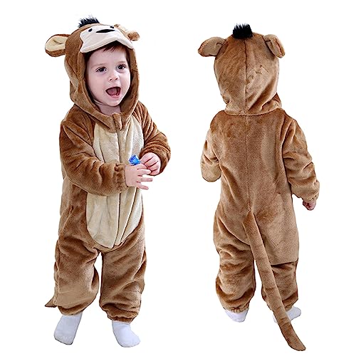 TONWHAR Tieroverall für Jungen und Mädchen, Strampler, Halloween-Kostüm (Overall, 3-4 Jahre/Größe: 100-108cm) von Tonwhar