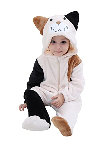 TONWHAR Unisex Kostüm für Kinder und Kinder, geeignet für Herbst und Winter, beige Katze, 3-6 Monate von Tonwhar