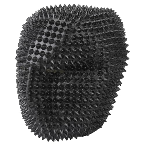 Cosplay Spikes Gesichtsbedeckung, Halloween Maskerade Maske, Nieten Spikes Gesichtsbedeckung Requisiten mit Augenöffnung für Lustige Partygeschenke (Schwarz) von Tonysa