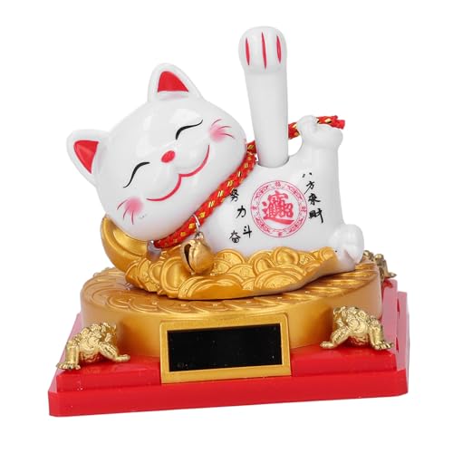 Glückskatze mit Winkendem Arm, Solarbetriebene Glückskatze, Liegende, Winkende Glückskatzenstatue, Dekoration Als Personalisierte Geschenke für Schreibtische, Fenster, Glückskatze mit Winkendem Arm, Solarbetriebene Glückskatze, Liegende, Winkende Glückskatzenstatue, Dekoration Als Personalisierte Geschenke für Schreibtische, Fenster, von Tonysa